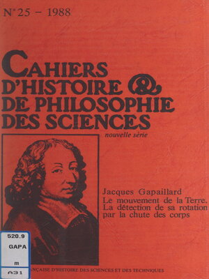 cover image of Le mouvement de la Terre, la détection de sa rotation par la chute des corps